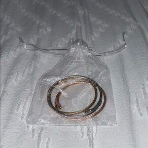 Elegant Gold and Silver Bangle Set